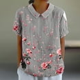 thumbnail image 2 of Womens White Tunic Tops Dressy Casual Womens V Neck T Shirts Loose Fit Try Before You Buy Womens Clothing, 2 of 5