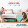 thumbnail image 6 of ECR4Kids SoftZone Quad Fold-N-Go Mat and Patchwork Toddler Blocks, Soft Play, Contemporary, 8-Piece, 6 of 9