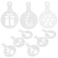 thumbnail image 4 of BALAHAPY 16Pcs Coffee Decoration Stencils Plastic Latte Art Templates for Home Restaurant Use, 4 of 8