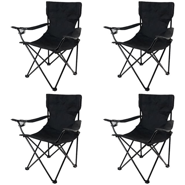 Sillas para acampar plegable portátil tipo coleman CV Directo negro azul