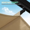 thumbnail image 6 of Clouddwell 12x10 ft Outdoor Pergola with Retractable Canopy, Heavy-Duty Metal Frame Patio Pergola for Backyard & Garden, UV Protection Sun Shade, Khaki, 6 of 9