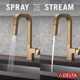 thumbnail image 6 of Delta Junction Brushed Gold Kitchen Faucet with Pull Down Sprayer, Modern Brushed Gold Single Hole Kitchen Sink Faucet, Single Handle, Champagne Bronze, 6 of 6