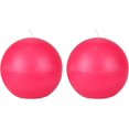 thumbnail image 2 of Zest Candle 2-Piece Ball Candles, 4-Inch, Hot Pink, 2 of 8