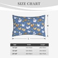 thumbnail image 4 of Zufioo Chicken Family Print Double-sided Plush Pillow Cover,Decorative Pillow Protector without Pillow Core, Suitable for Sofa, Bedroom, Car-14"x20", 4 of 6