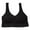 Black, variant on Dealovy Womens Sports Bras Medium Support Seamless Racerback Bra Full Coverage Padded Athletic Bra 2 Pack