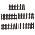 thumbnail image 4 of GOOHOCHY  5 Pcs Christmas Decoration Bronze Pointed Plastic Decorative Fence Decorations Model Picket Black, 4 of 8