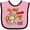 Pink and Black, variant on Inktastic My Mimi Loves Me Monkey Boys or Girls Baby Bib
