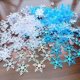 thumbnail image 4 of 200 piezas/300 piezas de copos de nieve artificiales para decoración navideña, material de decoración para bodas y Navidad hecho a mano para el hogar, 4 of 5