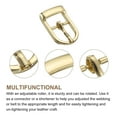 thumbnail image 3 of Uxcell 4Pack 0.53" Single Prong Belt Buckle Gold Center Bar Buckles for Belt, Gold, 3 of 6