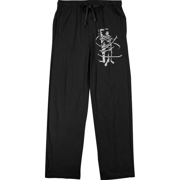 My Hero Academia Shota Aizawa Men's Black Drawstring Sleep Pajama Pants-S