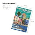 thumbnail image 2 of Lantern Press 1000 Piece Jigsaw Puzzle, Caribbean Cruisin, Waterside Dock, Lithograph, 2 of 5