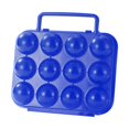 thumbnail image 1 of Lipstore Camping Egg Holder Compact 12 Grid Egg Storage Box for Picnic Backpacking RV Blue, 1 of 8