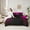 Pink, variant on Feelyou Yellow Stripes Ombre Twin Bedding Sets 7pcs, Abstract Lines Bedding Comforter Set