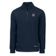 thumbnail image 2 of Men's Cutter & Buck  Navy New York Yankees Americana Roam Eco Recycled Quarter-Zip Sweatshirt, 2 of 3