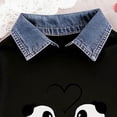 thumbnail image 5 of Karoyedx Girls Outfits Girls Fall Outfit Teen 2 Piece Sweatshirt Sweatpant Back To School Tracksuit Fashion Cute Clothes White Size,5-6 Years, 5 of 7