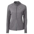 thumbnail image 2 of Women's Cutter & Buck Heather Black Arizona Cardinals Adapt Eco Knit Heather Full-Zip Jacket, 2 of 3