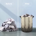 thumbnail image 4 of Elegant Snakeskin Textured Pattern Large Dirty Clothes Hamper Foldable Laundry Basket with Handles for Bedroom Bathroom, 4 of 7