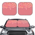 thumbnail image 2 of Daiia Chocolate with Flowing Cream 2PCS Car Windshield Sun Shade, Foldable Sun Shield for Car Front Window, Auto Sun Blocker Visor Protector Universal for Truck SUV Pickup-Medium, 2 of 7