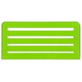 thumbnail image 2 of Rapidesign Lettering Aid Template, 1/8, 5/32, 3/16, 1/4 Inch Sizes, 1 Each (R925),Green, 2 of 3