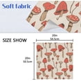 thumbnail image 6 of GZHJMY Cloth Napkin Mushroom Fungus Nature Botanic Dining Table Decor Spring Summer Housewarming Gift 4 Pack 20" × 20", 6 of 6