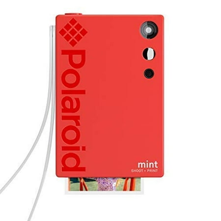 Polaroid Mint Instant Print Digital Camera (Red), Prints on Zink 2x3 Sticky-Backed Photo (Best Way To Print Digital Photos)