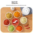 thumbnail image 5 of 450ML Electric Garlic Chopper, Mini Portable Food Processor, Garlic Grinder Masher for Onion, Ginger, Chili, Fruit, Vegetable, Meat, 5 of 5