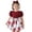 E-71Brick Red, variant on FAOWME Kids Girls Dress Puff Sleeves Round Neck Floral Print Comfortable Fashion Dresses With Bow For Casual Daily Wear And Party,Brick Red,9-12 Months