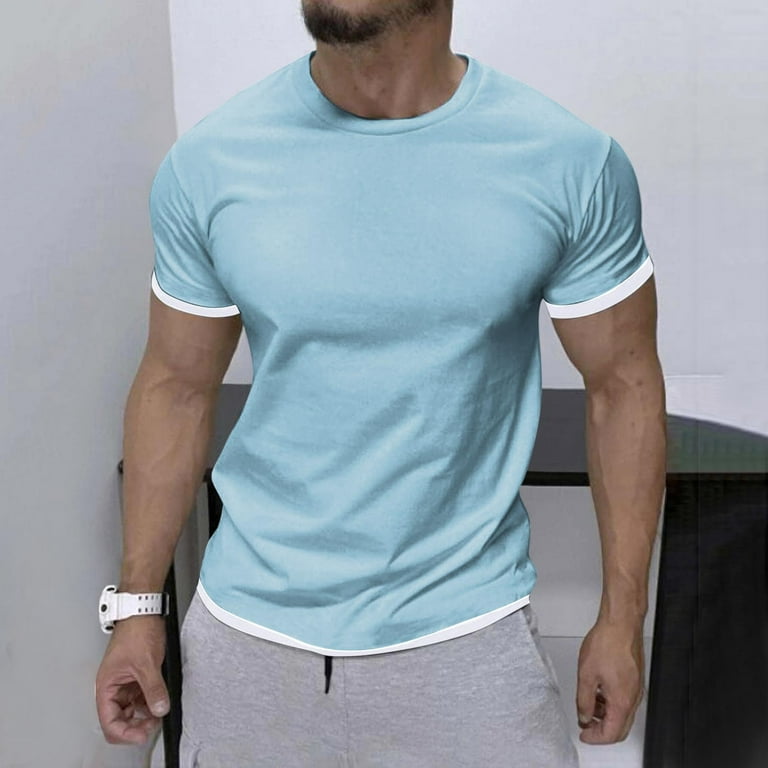 Men's T-Shirt - Blue - XL