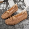 thumbnail image 4 of Orthopedic Flats for Women, Women Loafers Shoes, Womens Orthopedic Shoes, Lightweight Anti-Slip Breathable for Women, Dressy Slip-On Bow-Knot Flats Loafers, Camel 7.5, 4 of 8