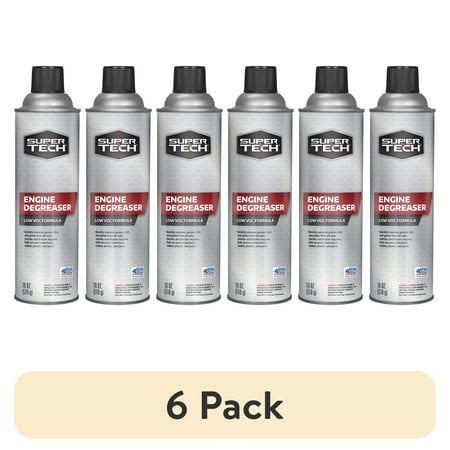 (6 pack) Super Tech Low VOC Formula Engine Degreaser, 18 oz