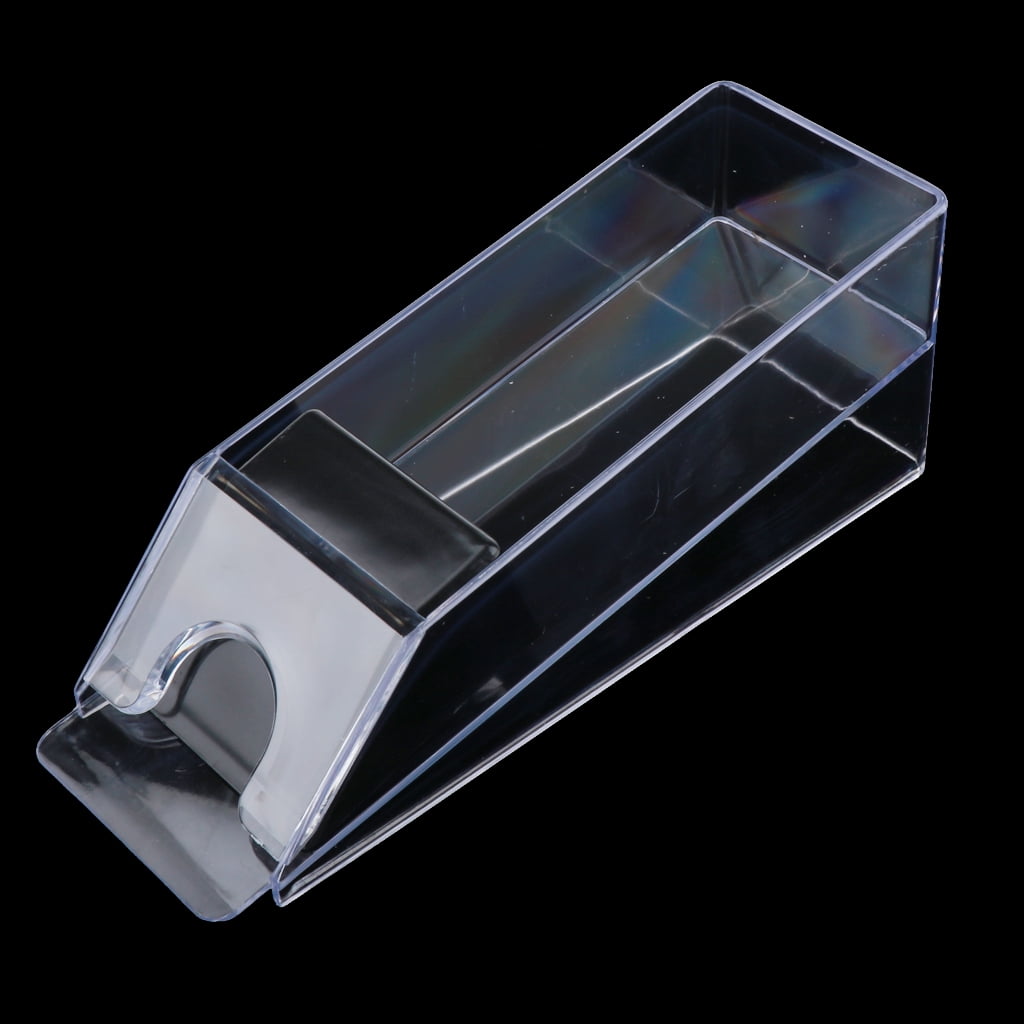 LeeQinersw 6Deck Playing Card Shoe Slider Or Dealer Game Table Casino Accessories Clear