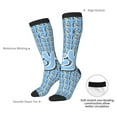 thumbnail image 4 of Silaia Bluey Print Socks For Women Men,Crew Socks,Sporty Calf Socks,Casual Socks, Design Socks for Hiking, Sport, 4 of 6