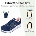 thumbnail image 3 of Wide Toe Box Shoes Women Arch Support Walking Shoes Plantar Fasciitis Orthotic Tennis Sneakers US 6-11, 3 of 7
