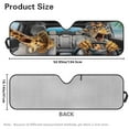 thumbnail image 5 of Binienty Funny Giraffe Car Window Shades Front Windshield Easy Fold Auto Sun Heat and UV Rays Blocker for Jeep Wrangler JL JLU & 2020-2025 Jeep Gladiator, 5 of 8