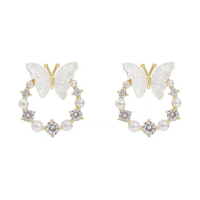Hearth & Gear Earrings For Women Design Sense Earrings Advanced Sense Tea Gentle Earrings Light Earrings For Women Valentine Earrings for Girls Pearl Hoops Earrings Earrings for Girls Ears Hoop
