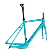ICAN X-Gravel Carbon Gravel Bike Frameset Blue BSA Thru-axle 12100/12142mm