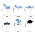 thumbnail image 7 of Kripyery 12 Pcs Graduation Cake Toppers 2024 Graduation Theme Party Cupcake Desserts Fruit Pies Cookies Decorations Novelty Student Gathering Supplies, 7 of 7