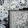 thumbnail image 6 of SAFAVIEH Brentwood Dimitri Floral Bordered Area Rug, 6'7" x 6'7" Round, Black/Grey, 6 of 8