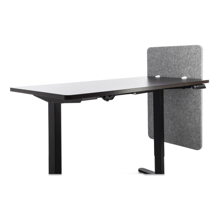 Desk Modesty Adjustable Height Desk Screen Cubicle Divider and Privacy Partition, 23.5 x 1 x 36, Polyester, Gray Desk Modesty Adjustable Height Desk Screen Cubicle Divider and Privacy Partition, 23.5 x 1 x 36, Polyester, Gray