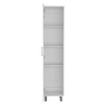 thumbnail image 3 of 15.70 in Wide, White Cabinet - Broom Hanging & Shelf Function - Mudroom Storage - Keep Shoes & Coats, 3 of 3
