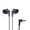 Black, variant on Panasonic ErgoFit Wired In-Ear Earbud Headphones with Right-Angle 3.5-mm Connector, RP-HJE120, Rose Gold
