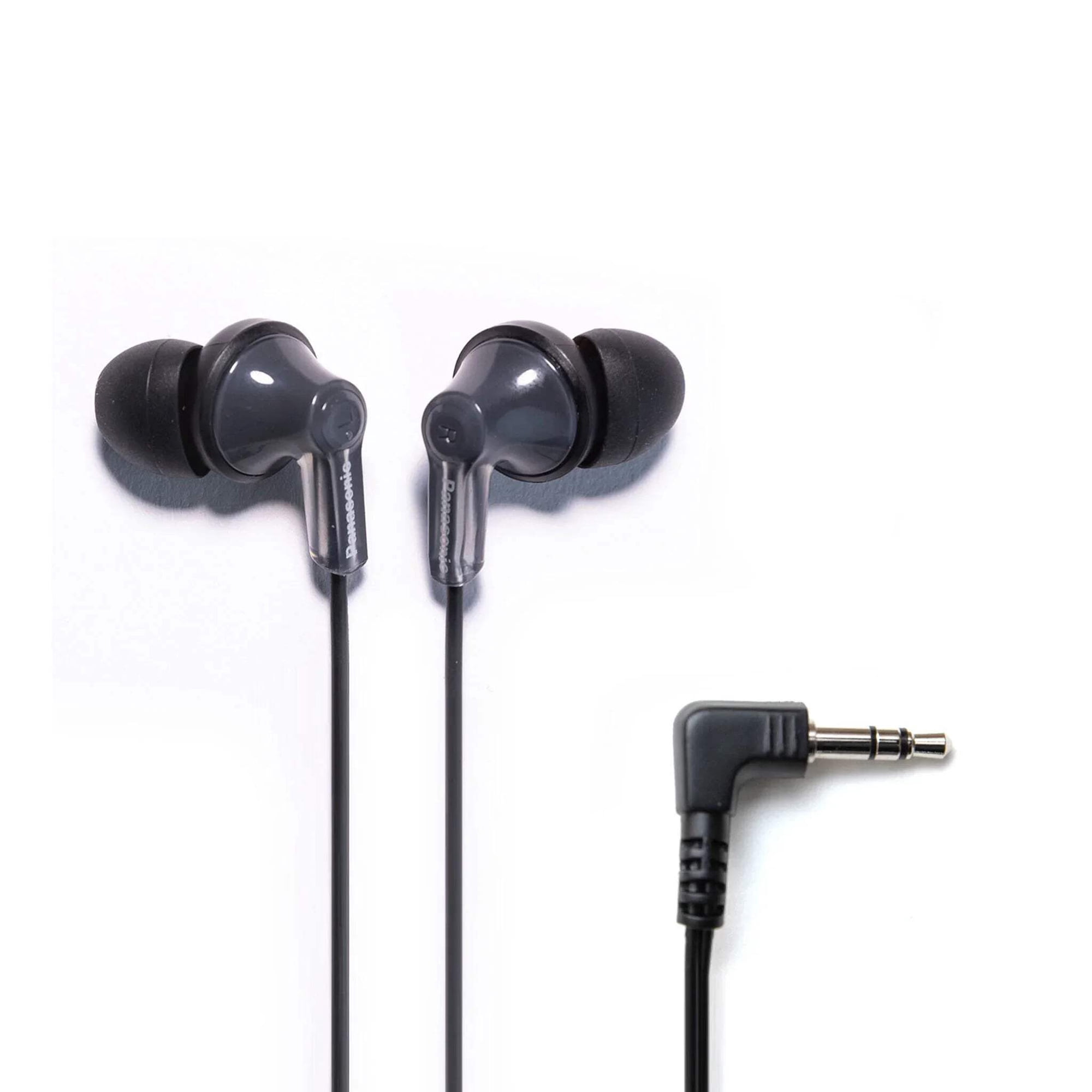 Panasonic ErgoFit Earphones, Neodymium Drivers, RP-HJE120 (Black), RP-HJE120-K
