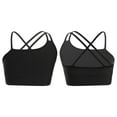 thumbnail image 6 of Rswnyirn Kids Girls Dance Yoga Crop Top Workout Sports Bra Swimming Swimwear Black 6, 6 of 7