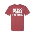 thumbnail image 2 of My Dog Thinks I'm Cool Funny Dog Lover Dog Lover Men's Graphic T-Shirt, Vintage Heather Red, 3XL, 2 of 3