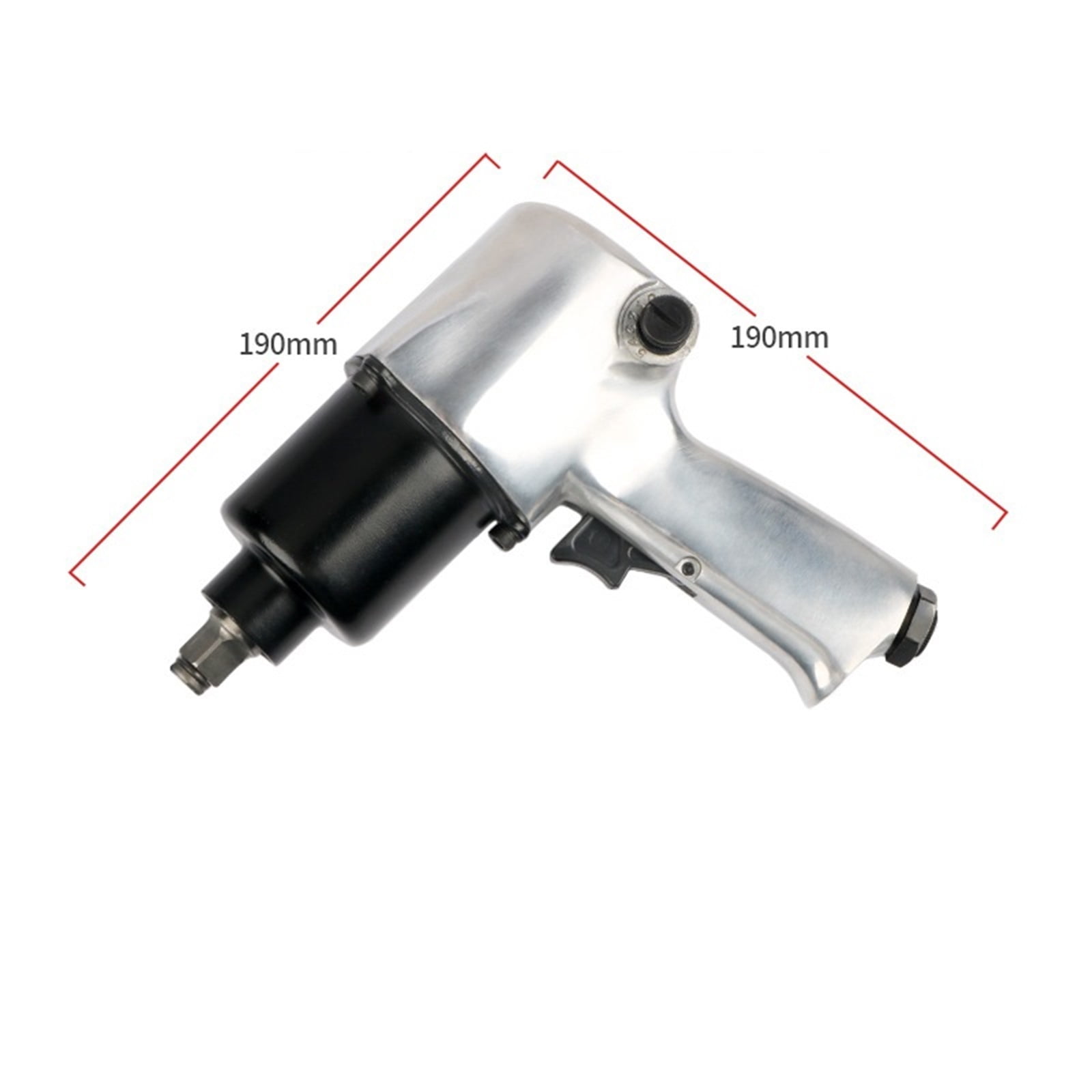 1/2 Air Impact Wrench, Dual Hammer Professional Pneumatic Ratchet Tool for Tire Repair ,Lightweight Design
