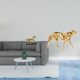 thumbnail image 2 of Escultura de dorado, figura decorativa, pieza de colección, adorno para escritorio, estantería, sala de estar o decoración del hogar., 2 of 8