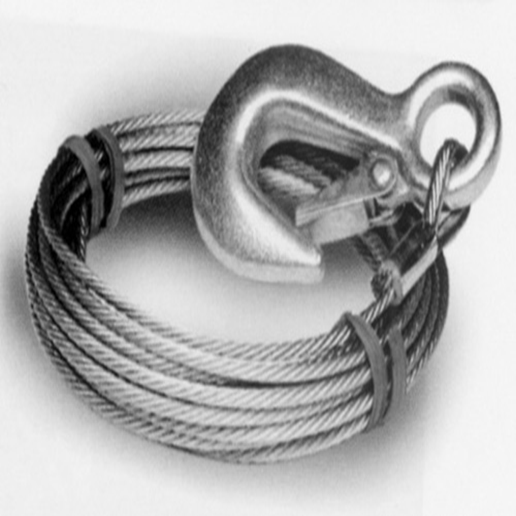 Tie Down Engineering Galvanized Steel 7" x 19" Winch Cable with