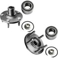 thumbnail image 5 of Detroit Axle - 8pc Front Brake Kit for 2005-2010 Ford Escape Mercury Mariner, 2005-2006 2008-2010 Mazda Tribute, Drilled Slotted Brake Rotors Ceramic Brake Pads Wheel Bearing Hubs: 11.92'' inch Front, 5 of 7