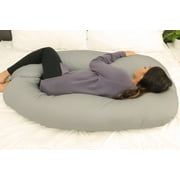 Leachco Slumber Wonder Contoured Total Body Pregnancy Pillow - Gray