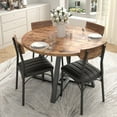thumbnail image 5 of Hijob 47 Inch Rustic Round Dining Table, Circle Dining Table for Dining Room, Home(Only Table), 5 of 10